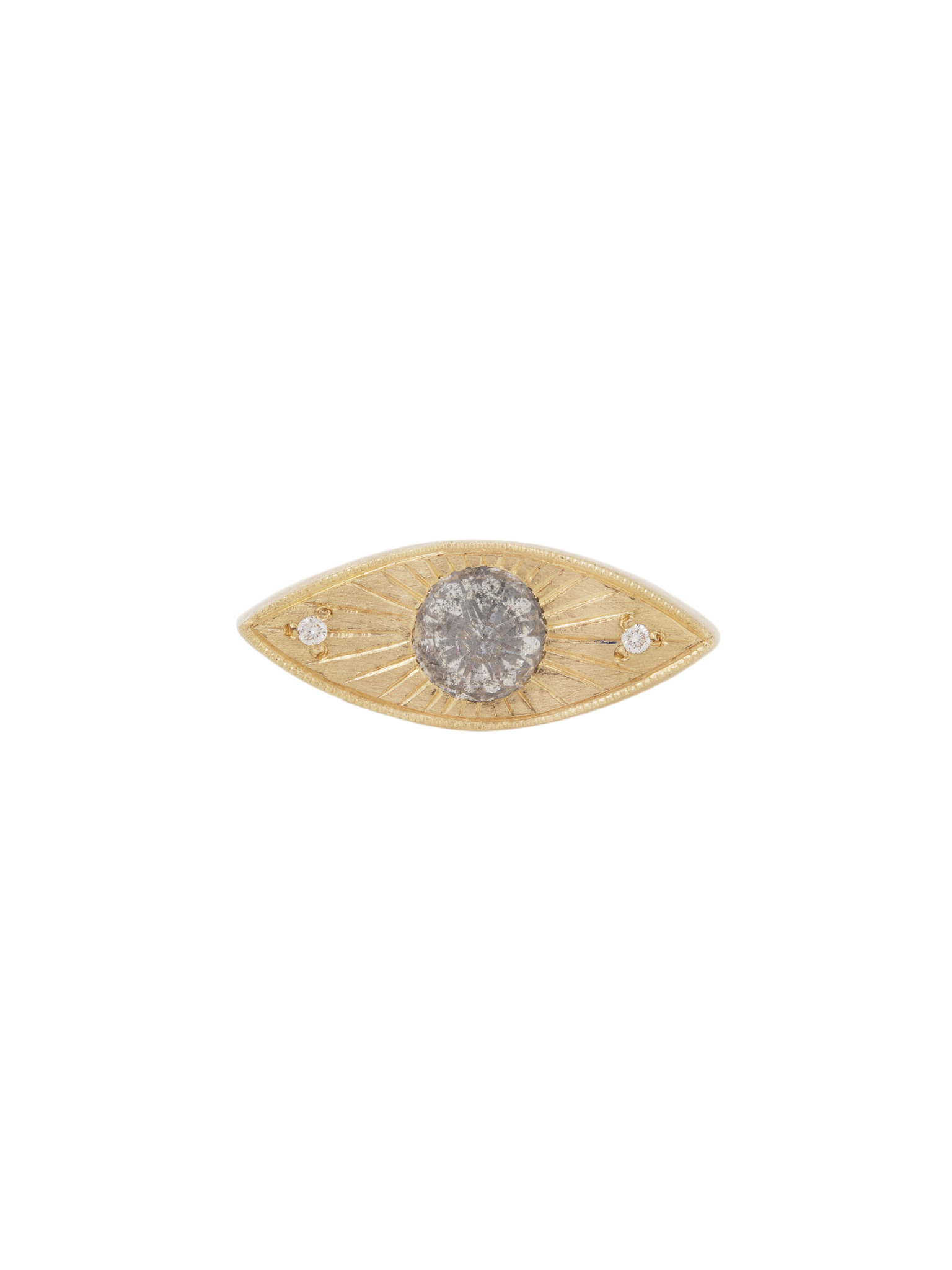 Salt & pepper petite third eye ring (Refurbished)